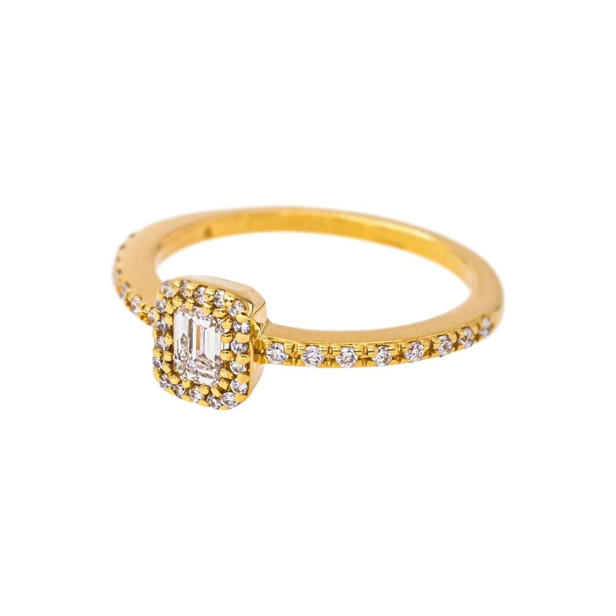 Yellow Gold Diamond Ring - Image 3