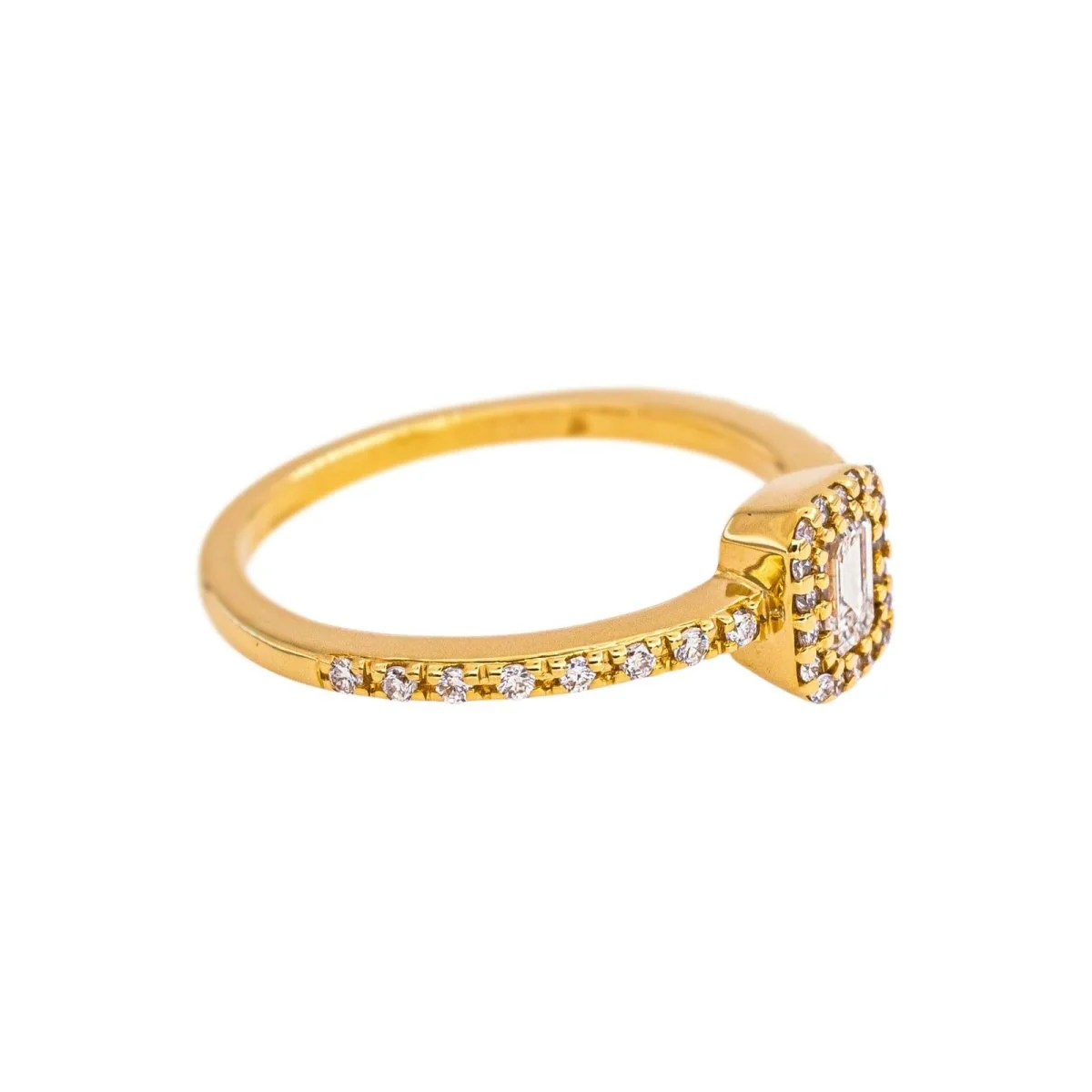 Yellow Gold Diamond Ring - Image 5