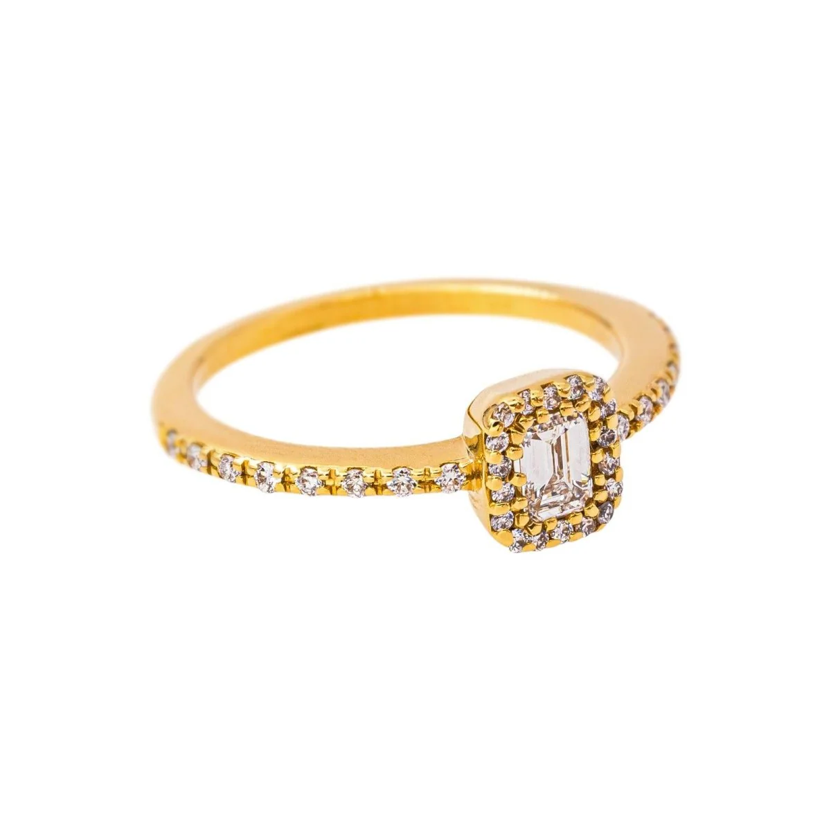 Yellow Gold Diamond Ring - Image 6