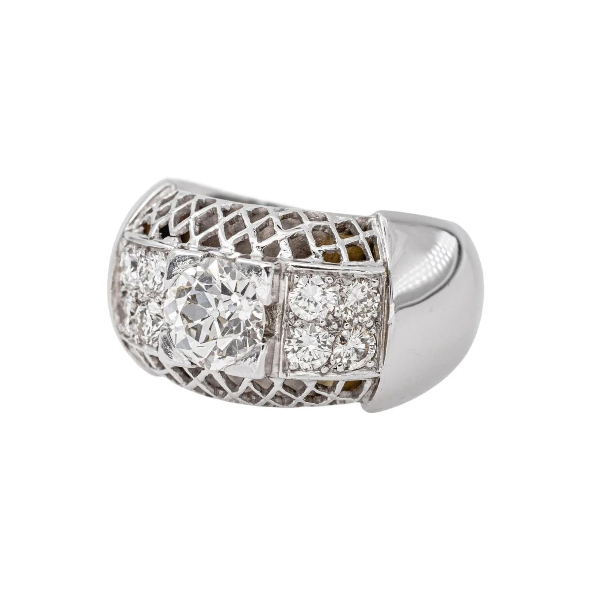 Yellow Gold Diamond Ring - Image 3