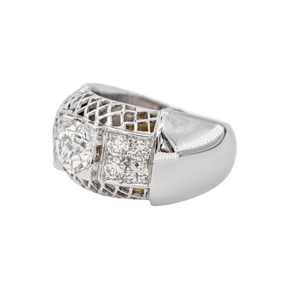 Yellow Gold Diamond Ring - Image 4