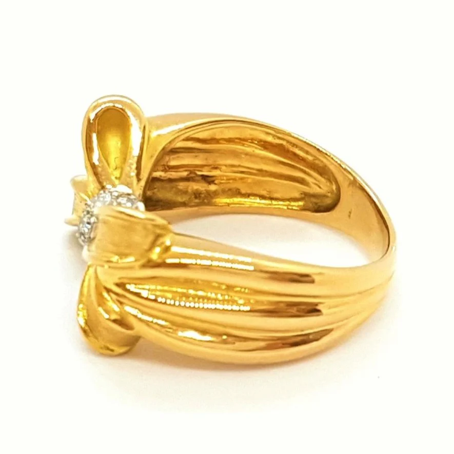 Yellow Gold Diamond Ring - Image 5