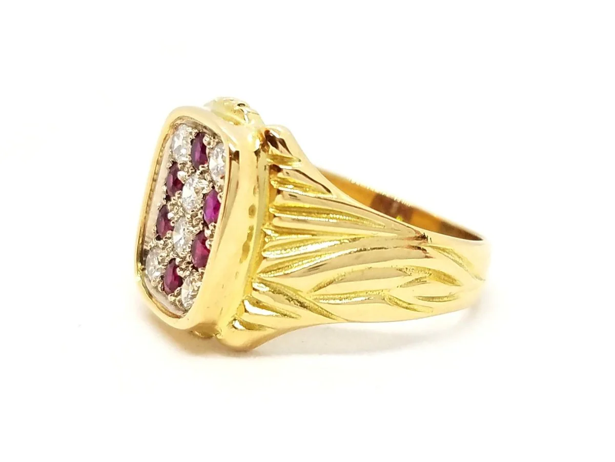 Yellow Gold Diamond Ring - Image 8
