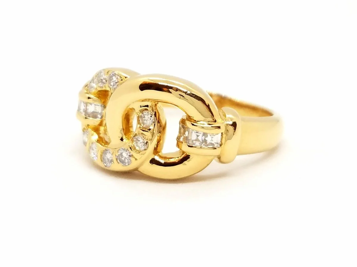 Yellow Gold Diamond Ring - Image 8
