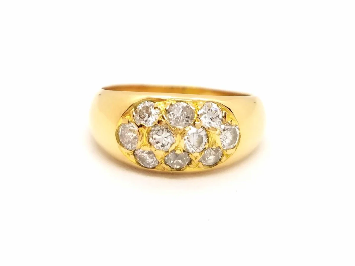 Yellow Gold Diamond Ring - Image 9