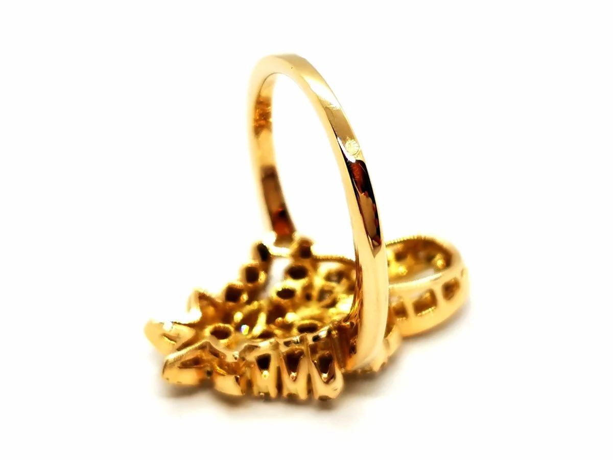 Yellow Gold Diamond Ring - Image 5