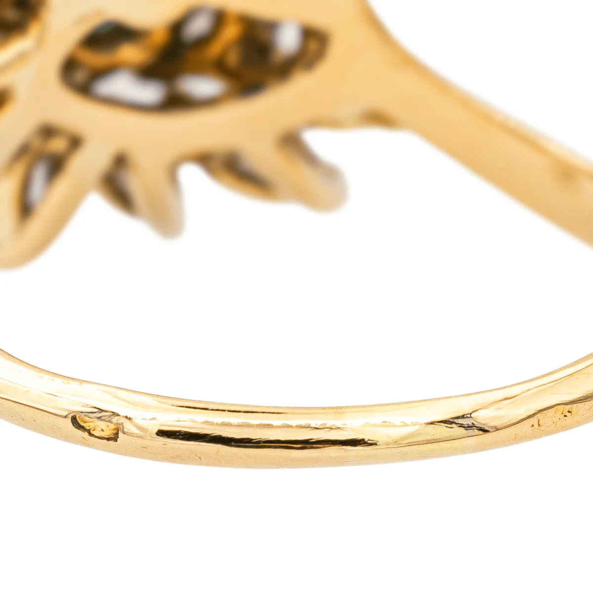 Ring Marguerite en yellow gold, emeralds and diamonds - Image 6