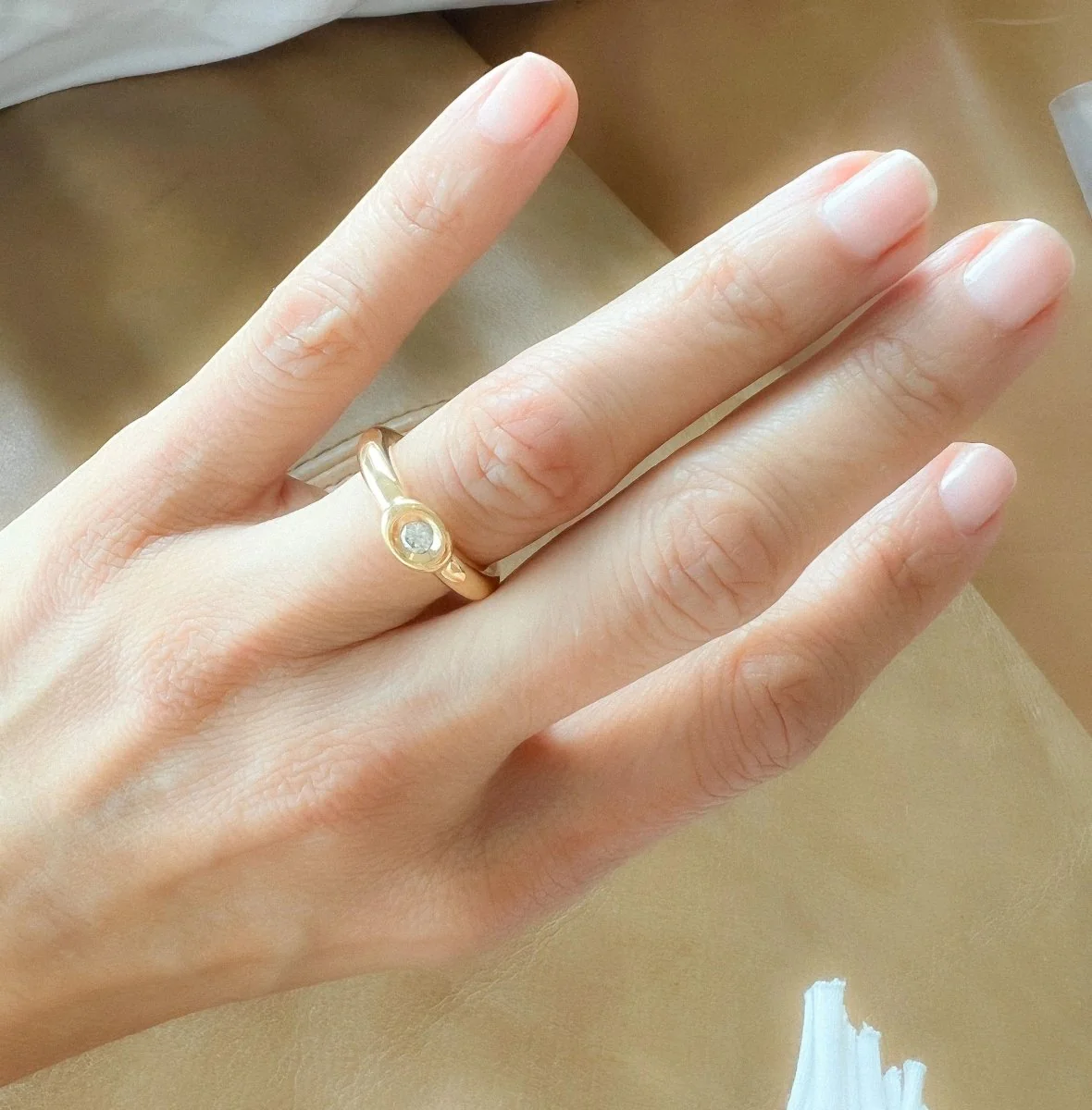 CHAUMET ring in yellow gold and diamond - Image 8
