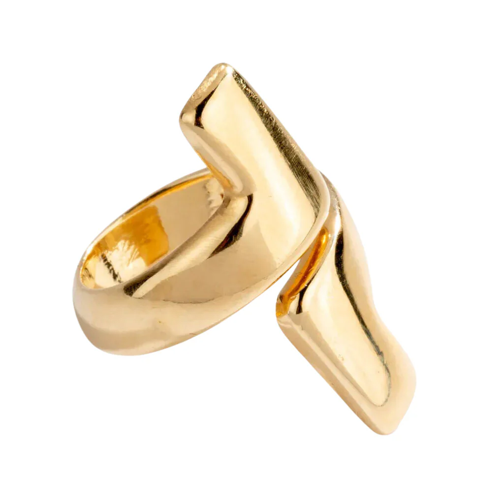 Geometric yellow gold ring from Chaumet - Image 3