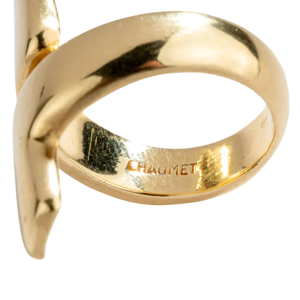 Geometric yellow gold ring from Chaumet - Image 5