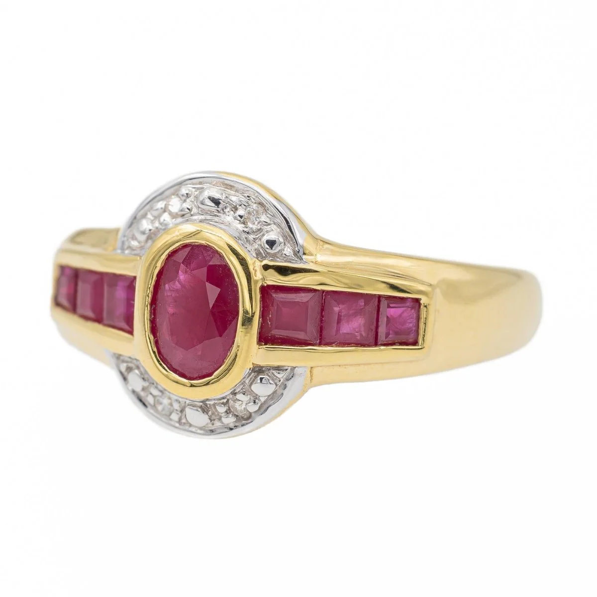 Yellow Gold Ruby Ring - Image 2
