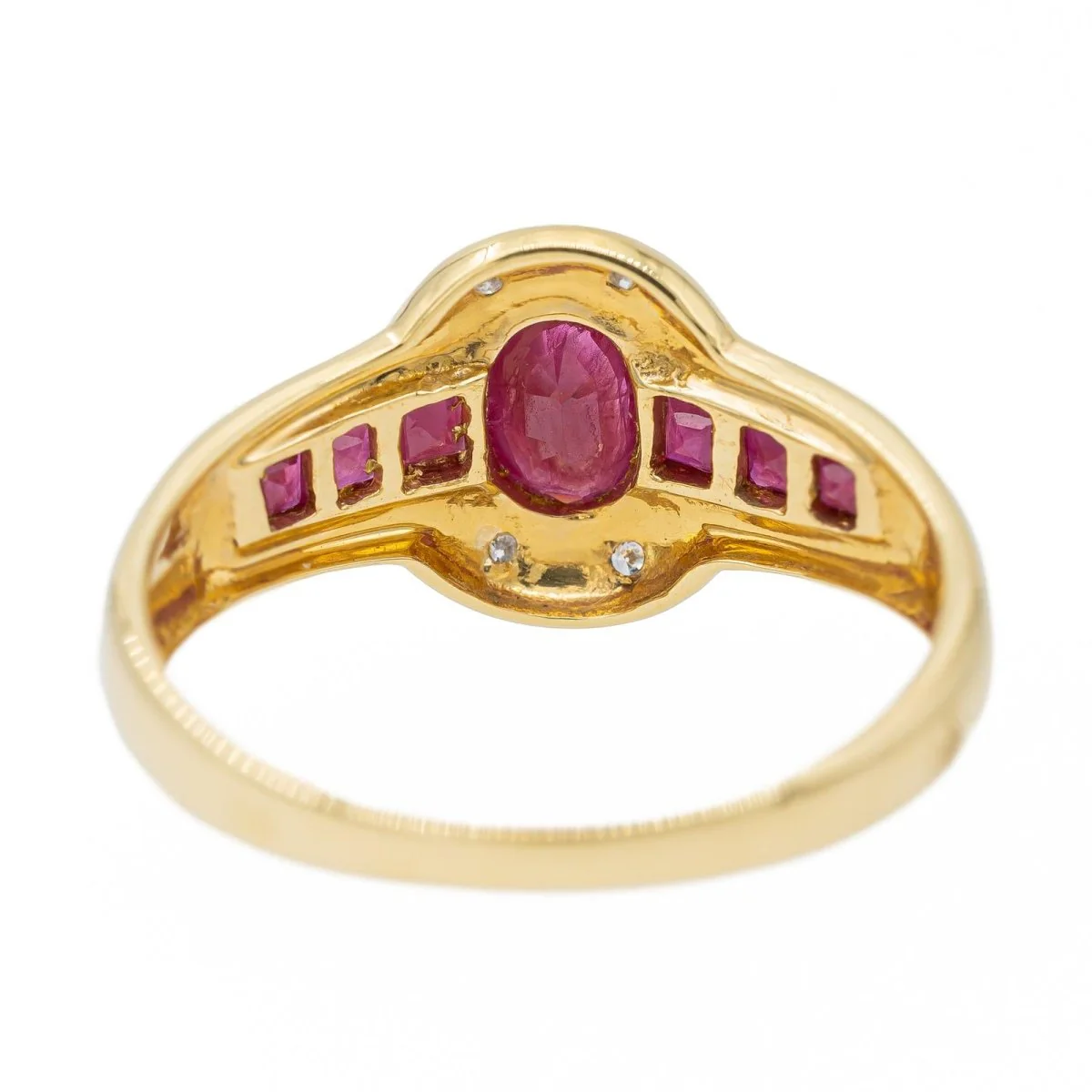 Yellow Gold Ruby Ring - Image 4