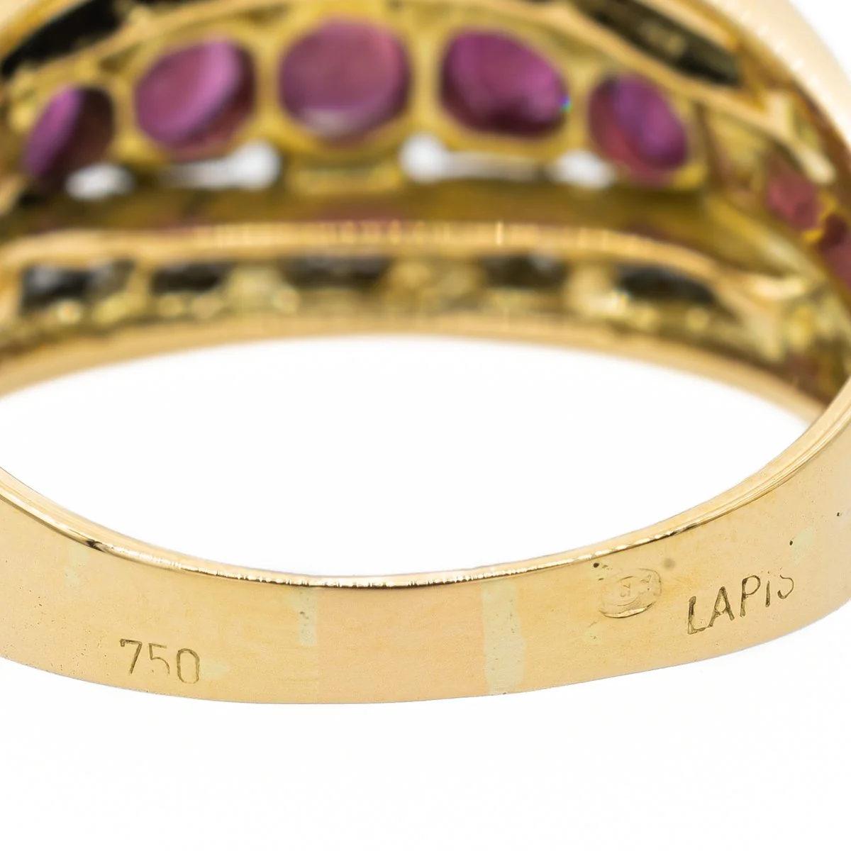 Yellow gold, Ruby and Diamond Ring - Image 6
