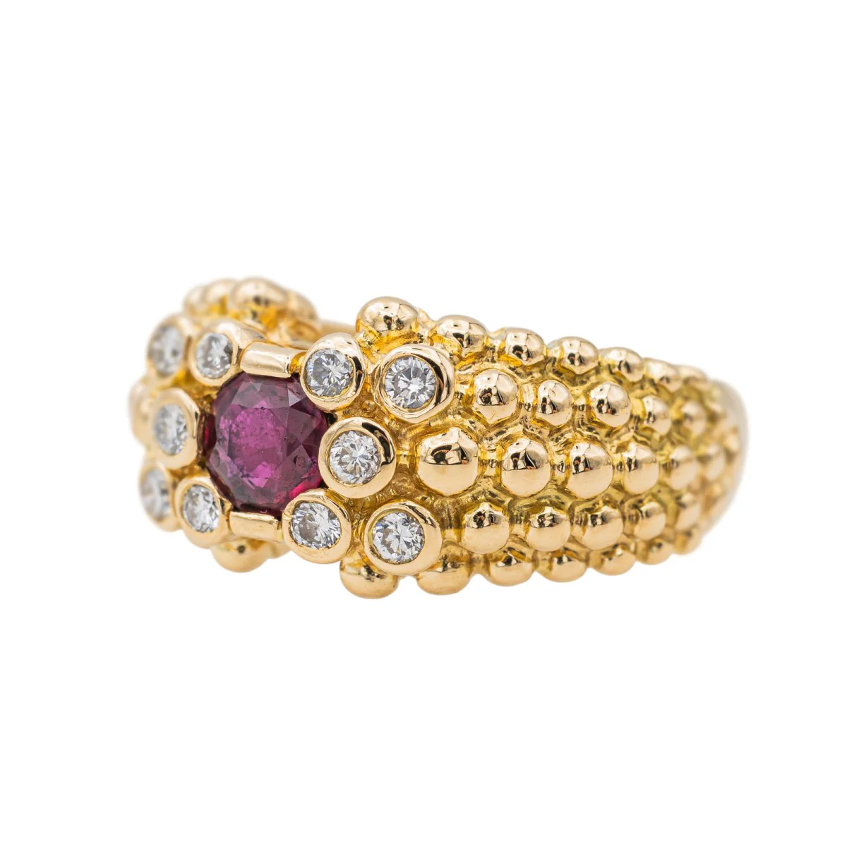 Yellow Gold Ruby Ring - Image 3