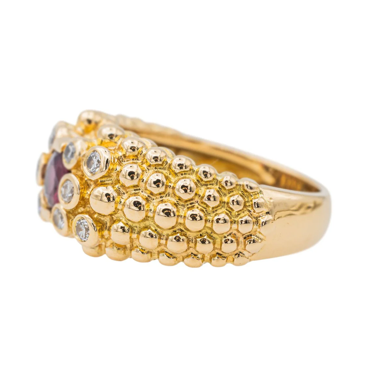 Yellow Gold Ruby Ring - Image 4