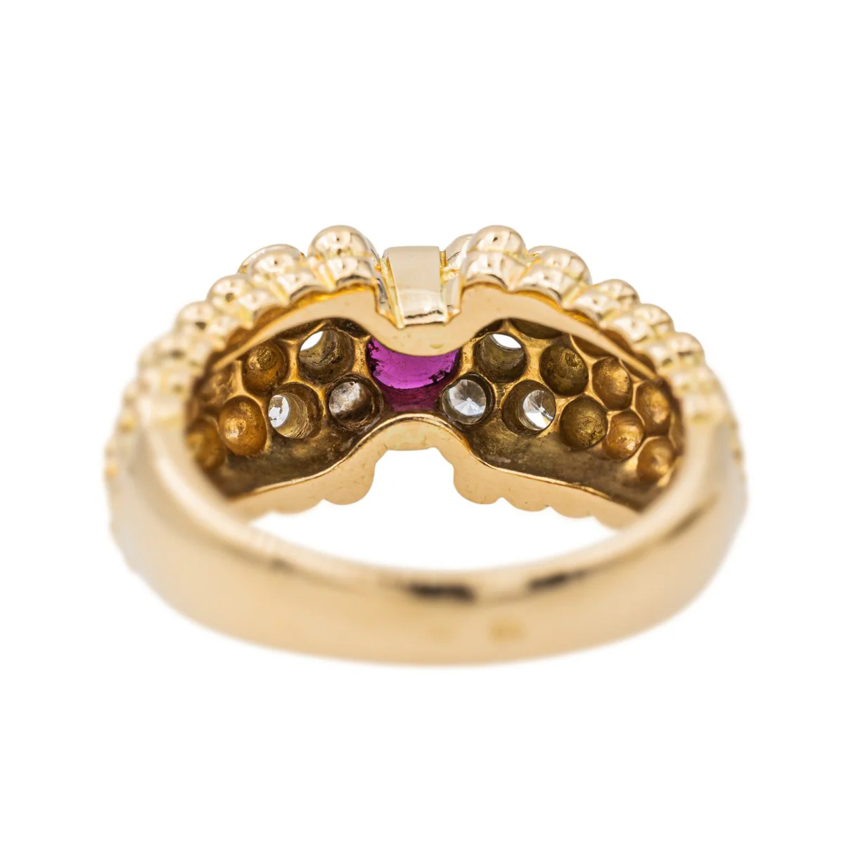 Yellow Gold Ruby Ring - Image 5