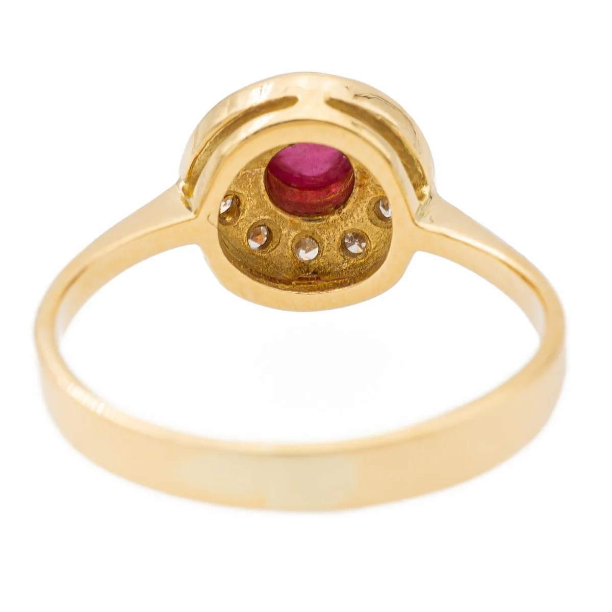 Ruby yellow gold ring - Image 5
