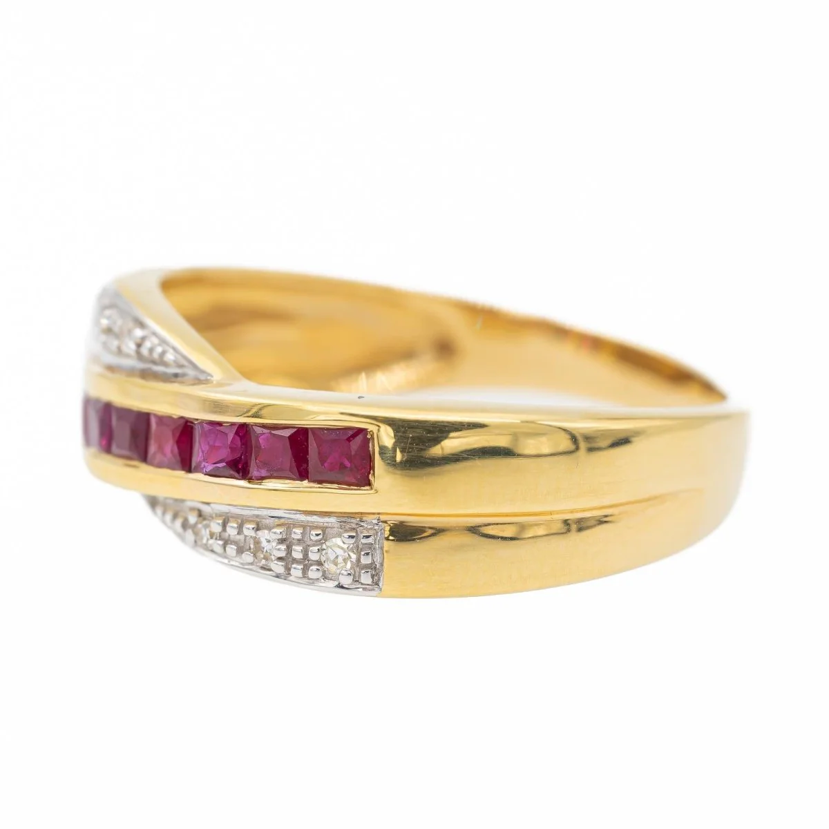 Yellow Gold Ruby Ring - Image 4