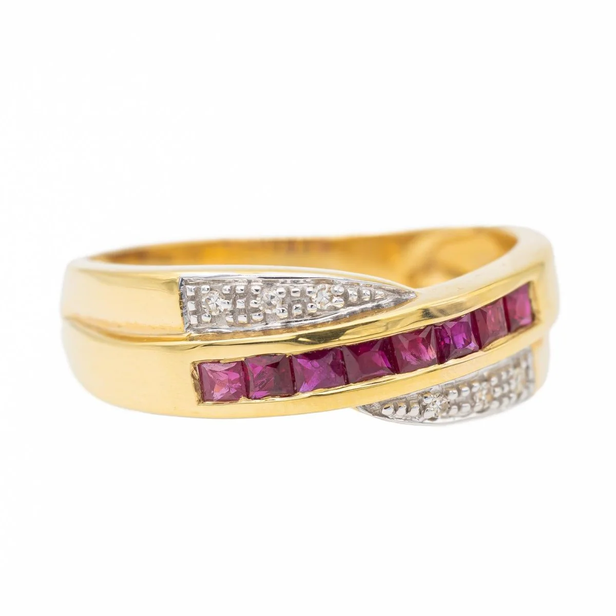 Yellow Gold Ruby Ring - Image 7