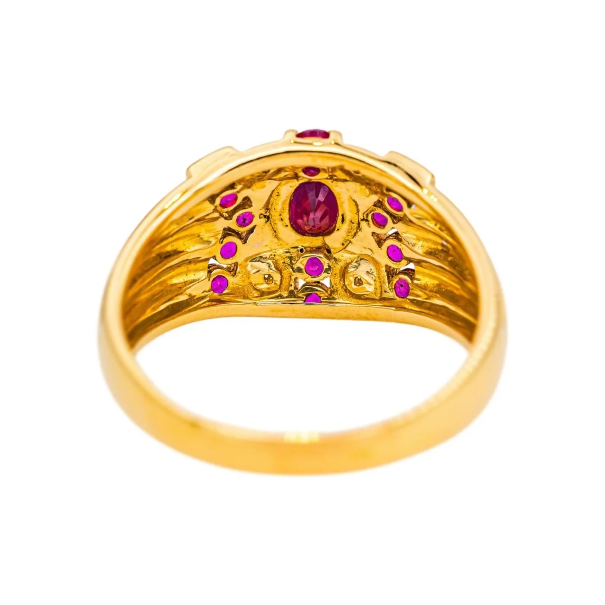 Yellow gold Ruby Ring - Image 5