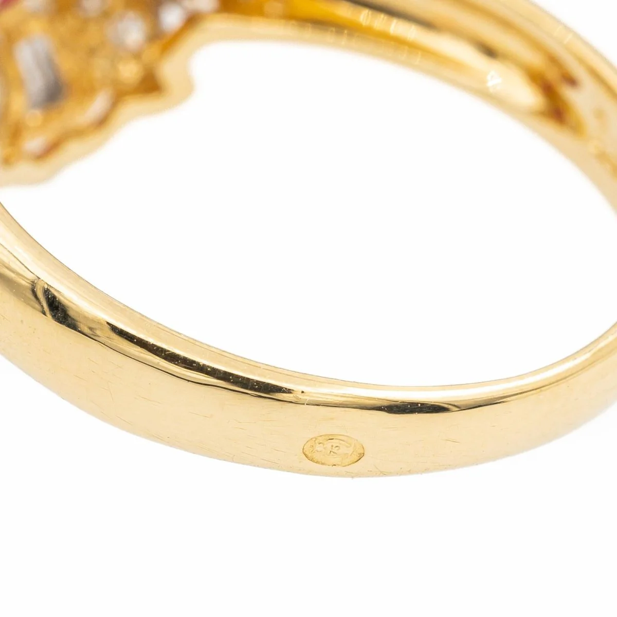 Yellow gold and ruby ring - Image 5