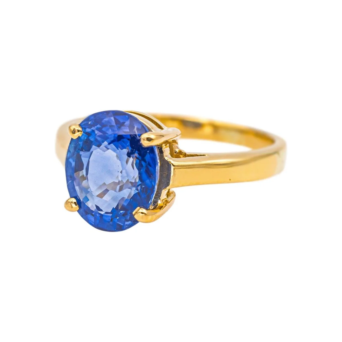 Ring Yellow gold Sapphire - Image 3