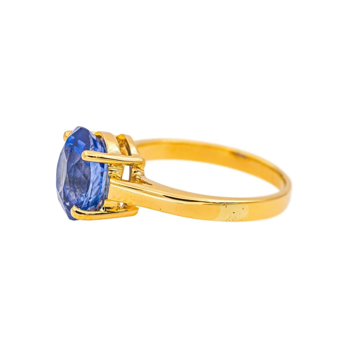 Ring Yellow gold Sapphire - Image 4
