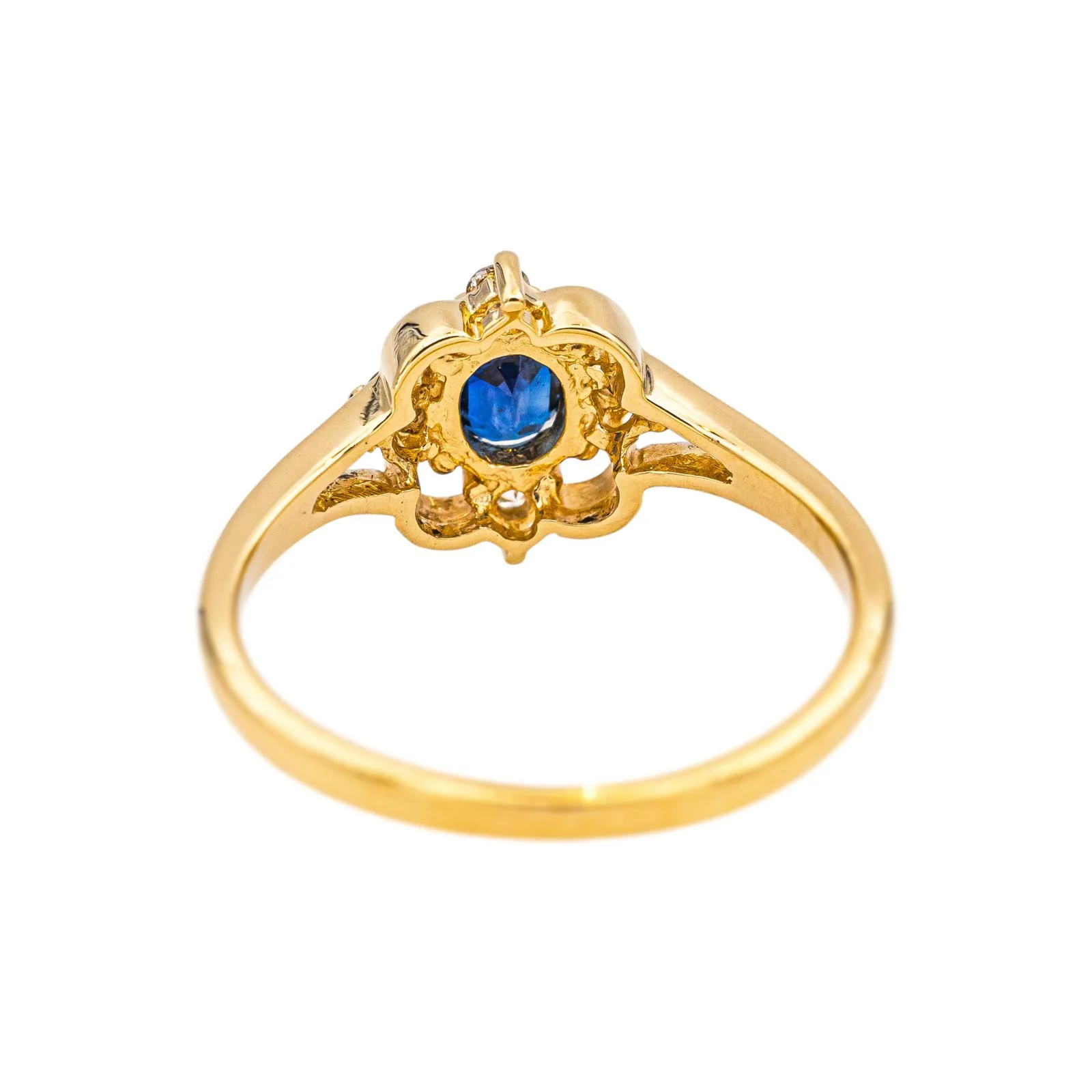 Ring Yellow gold Sapphire - Image 5
