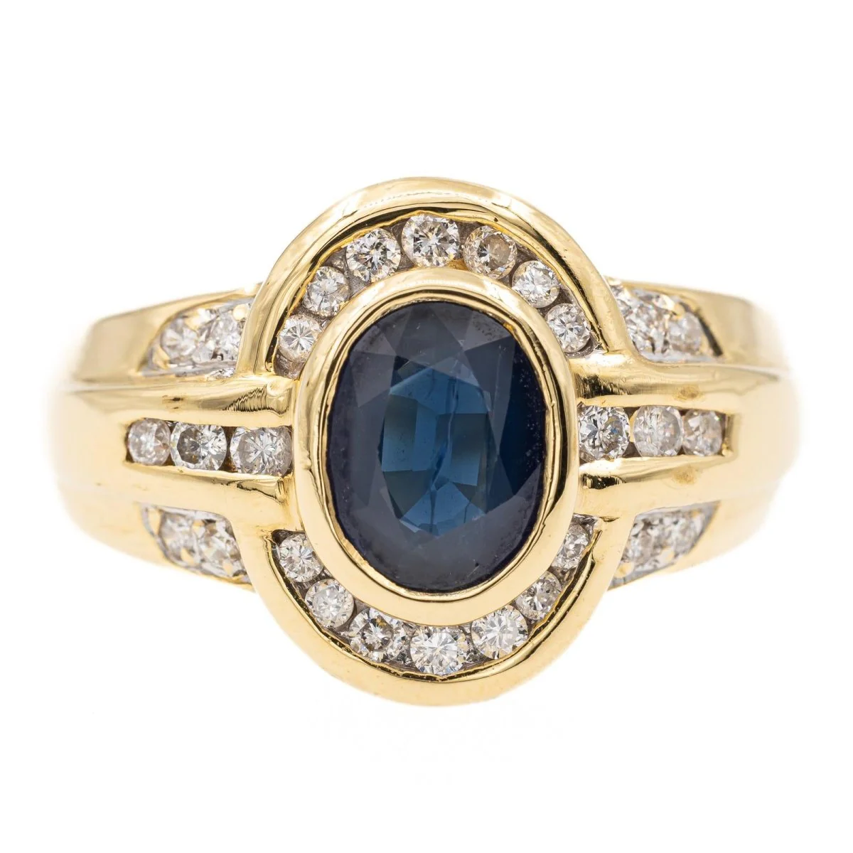 Yellow Gold Sapphire Ring
