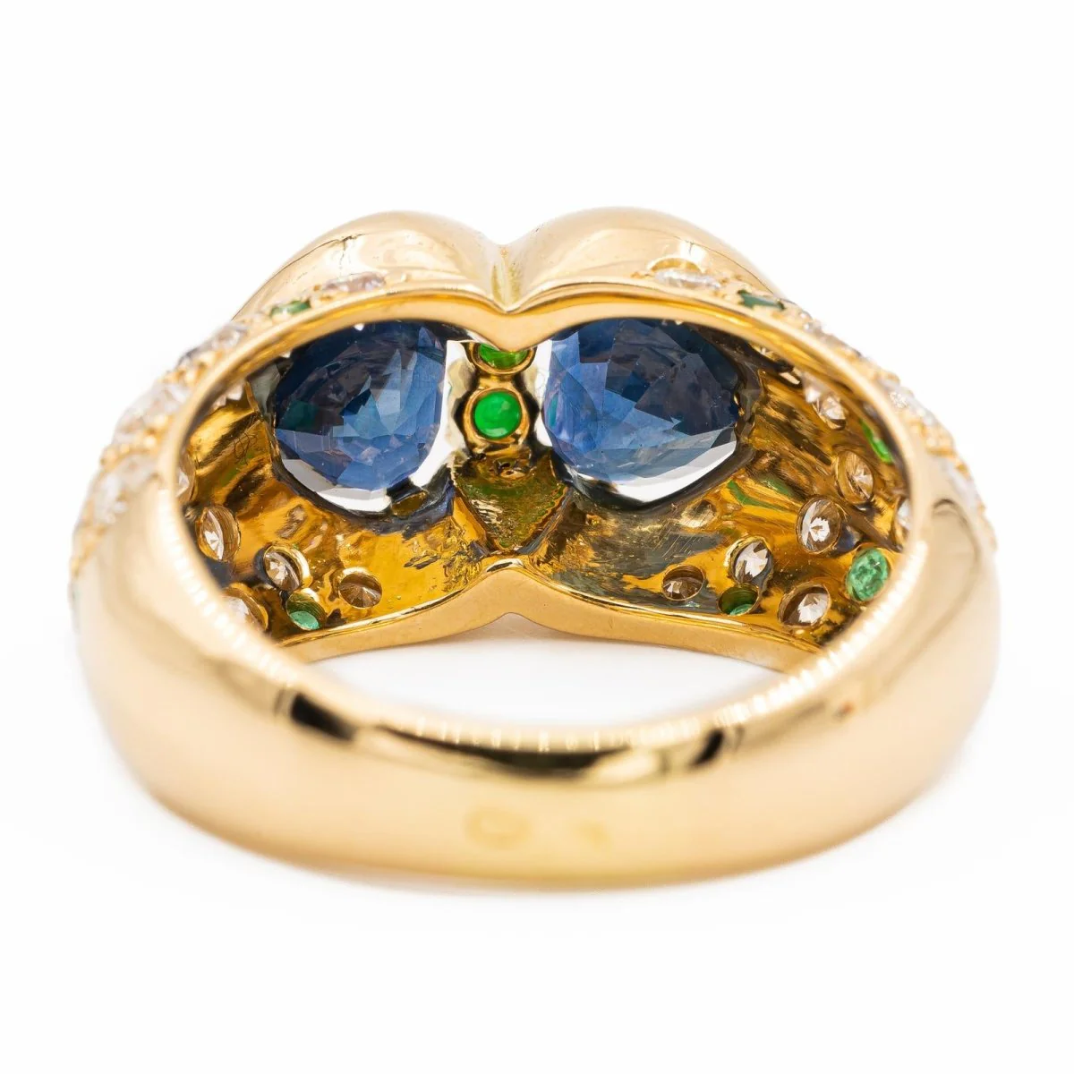 Yellow Gold Sapphire Ring - Image 5