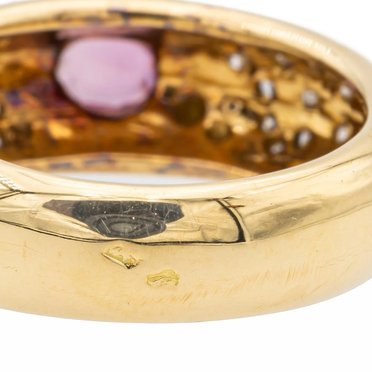 Yellow Gold Sapphire Ring - Image 6