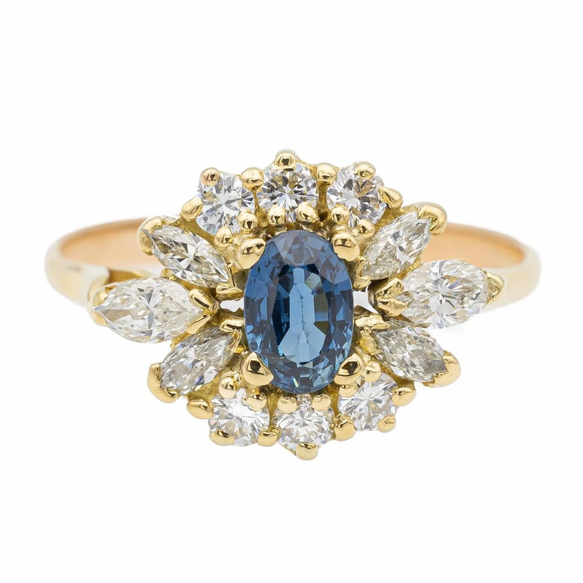 Yellow Gold Sapphire Ring