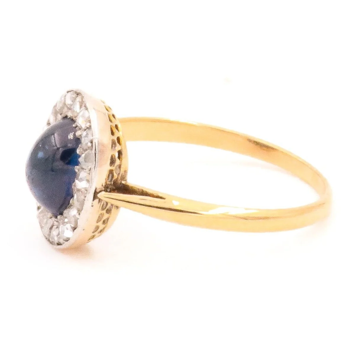 Yellow Gold Sapphire Ring - Image 7