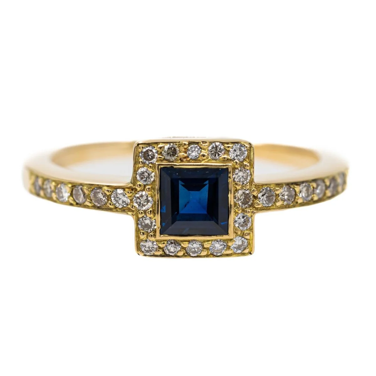 Yellow Gold Sapphire Ring