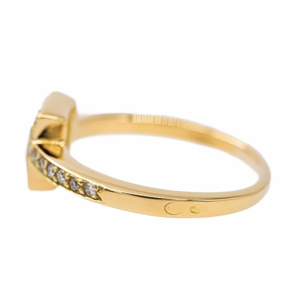 Yellow Gold Sapphire Ring - Image 6