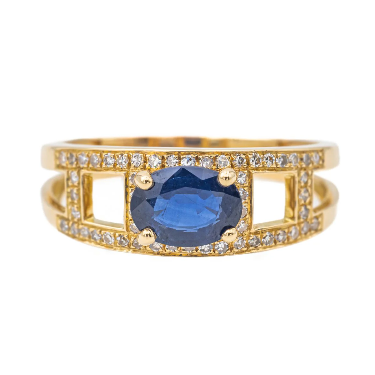 Yellow Gold Sapphire Ring