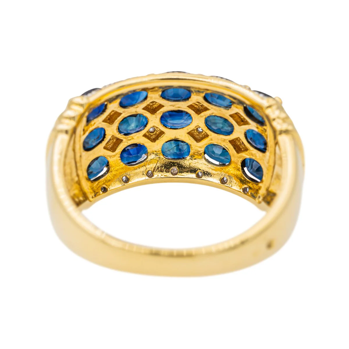 Yellow Gold Sapphire Ring - Image 5