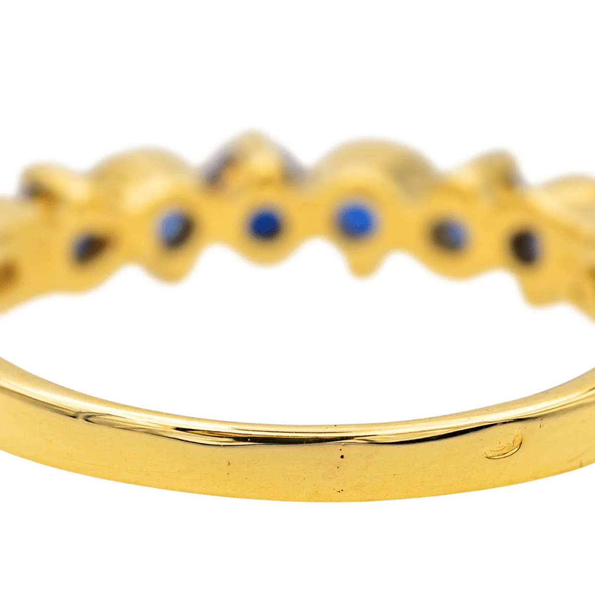 Ring at yellow gold and sapphires - Image 7