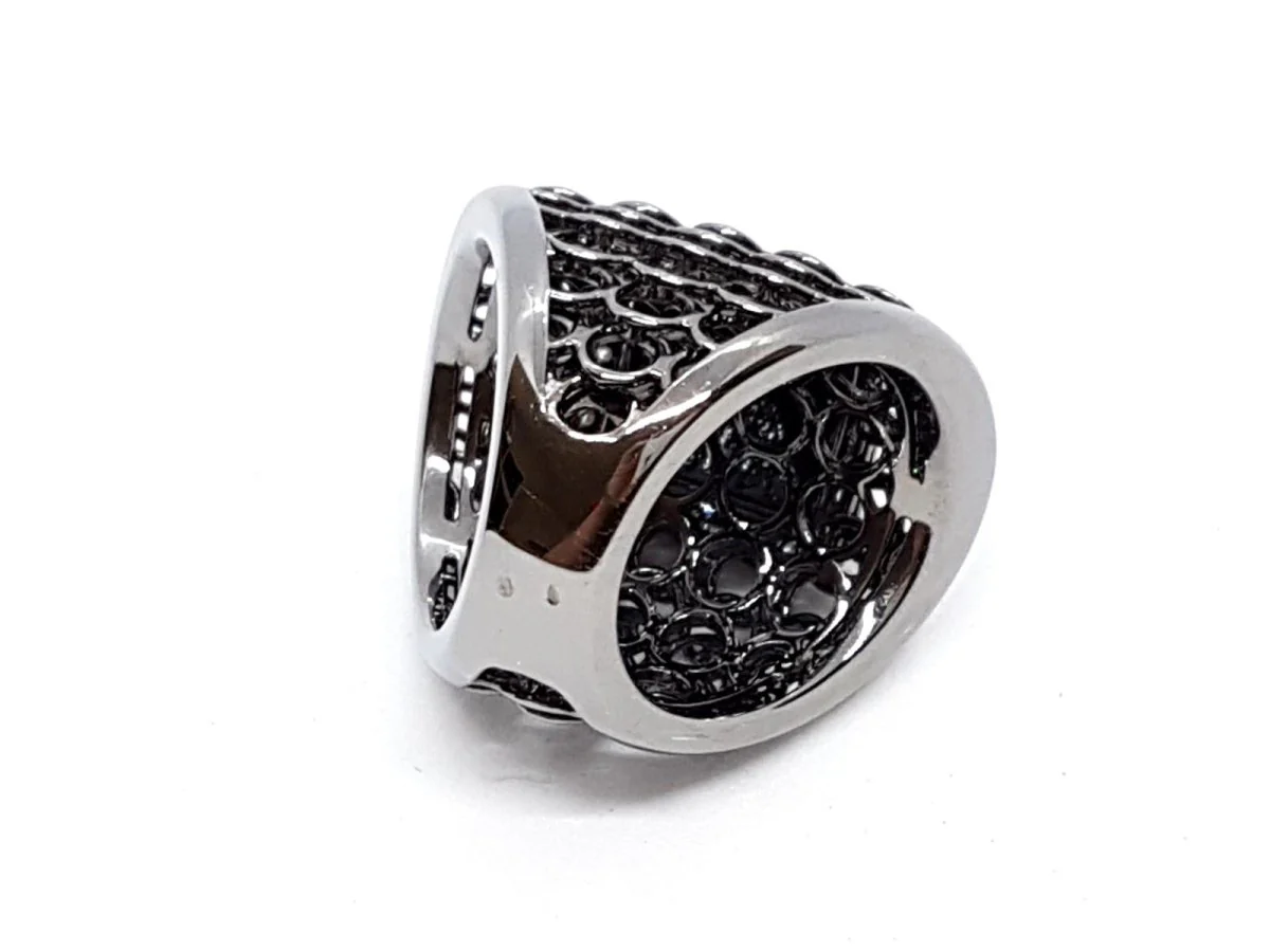 Black Gold Diamond Ring - Image 5