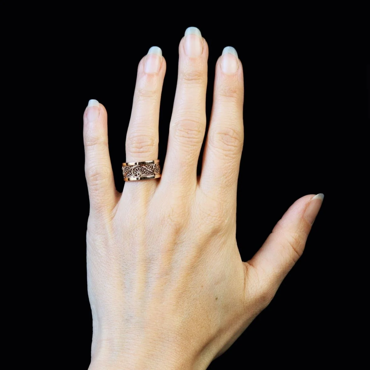 Ring Headband in rose gold - Image 2