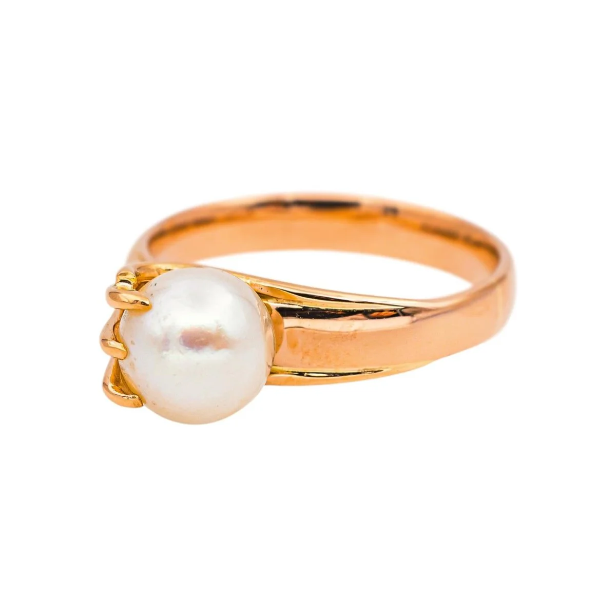 Rose gold Pearl Ring - Image 3