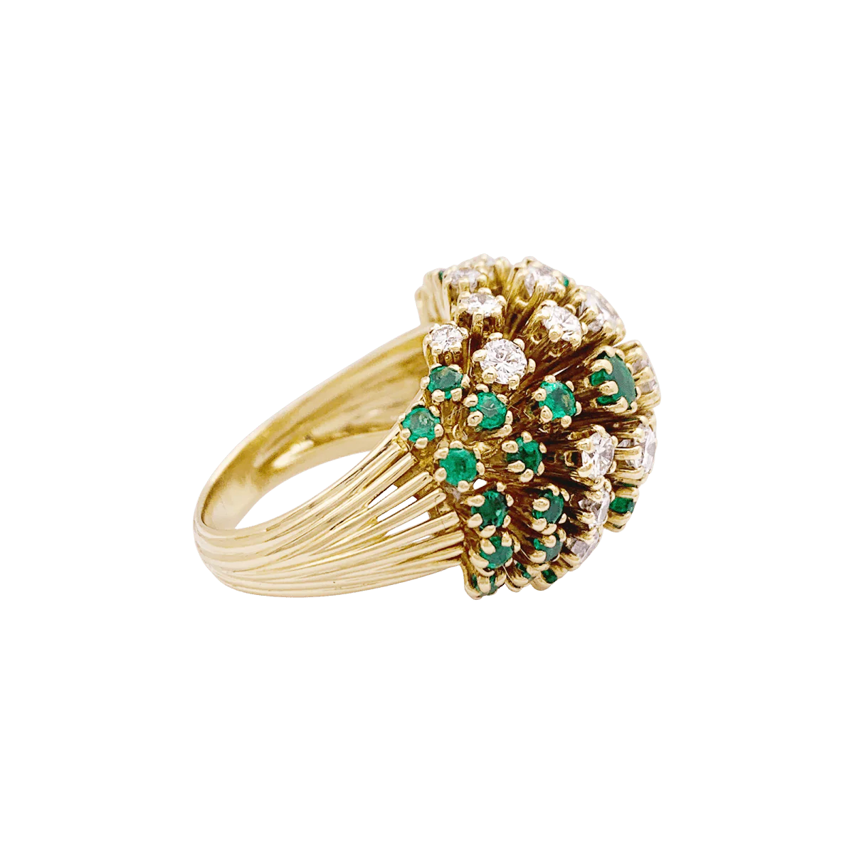 Ring PATEK PHILIPPE in yellow gold, emeralds and diamonds - Image 5