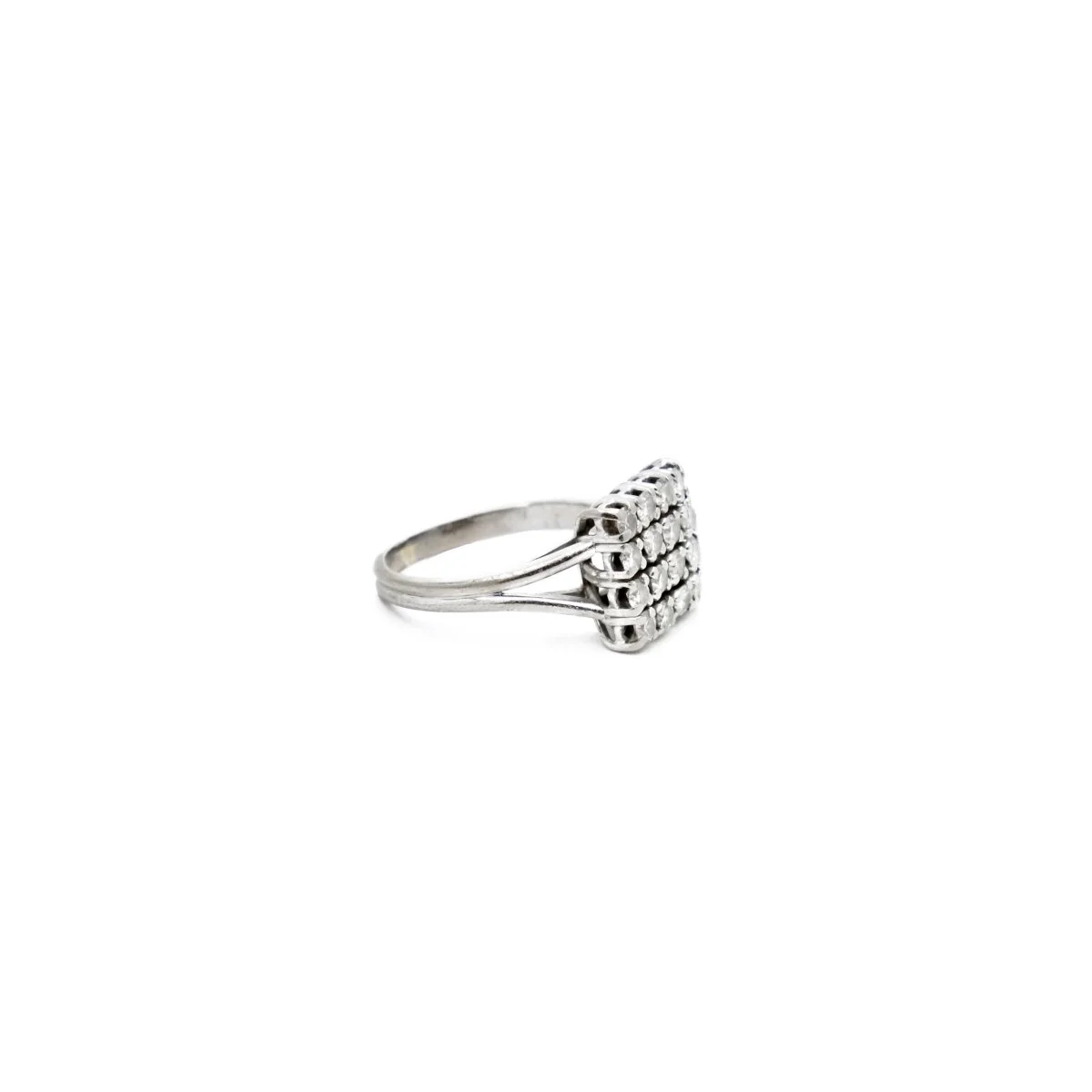 Ring Paved in white gold and diamonds - Image 4
