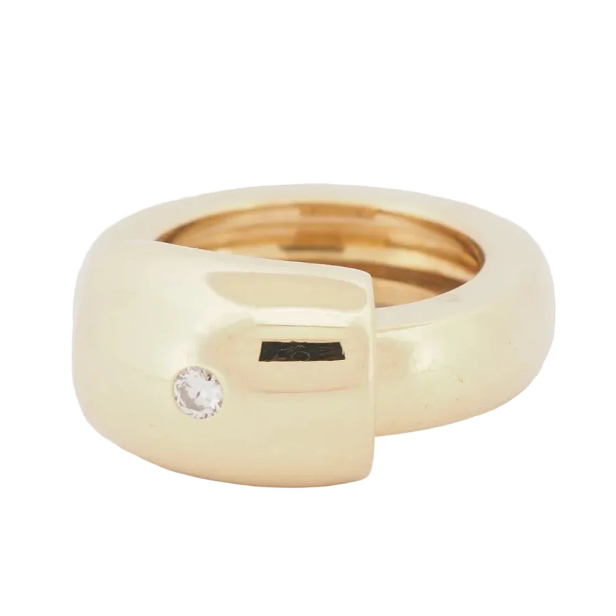 Ring PIAGET "Dancer" dome in yellow gold and diamond - Image 3