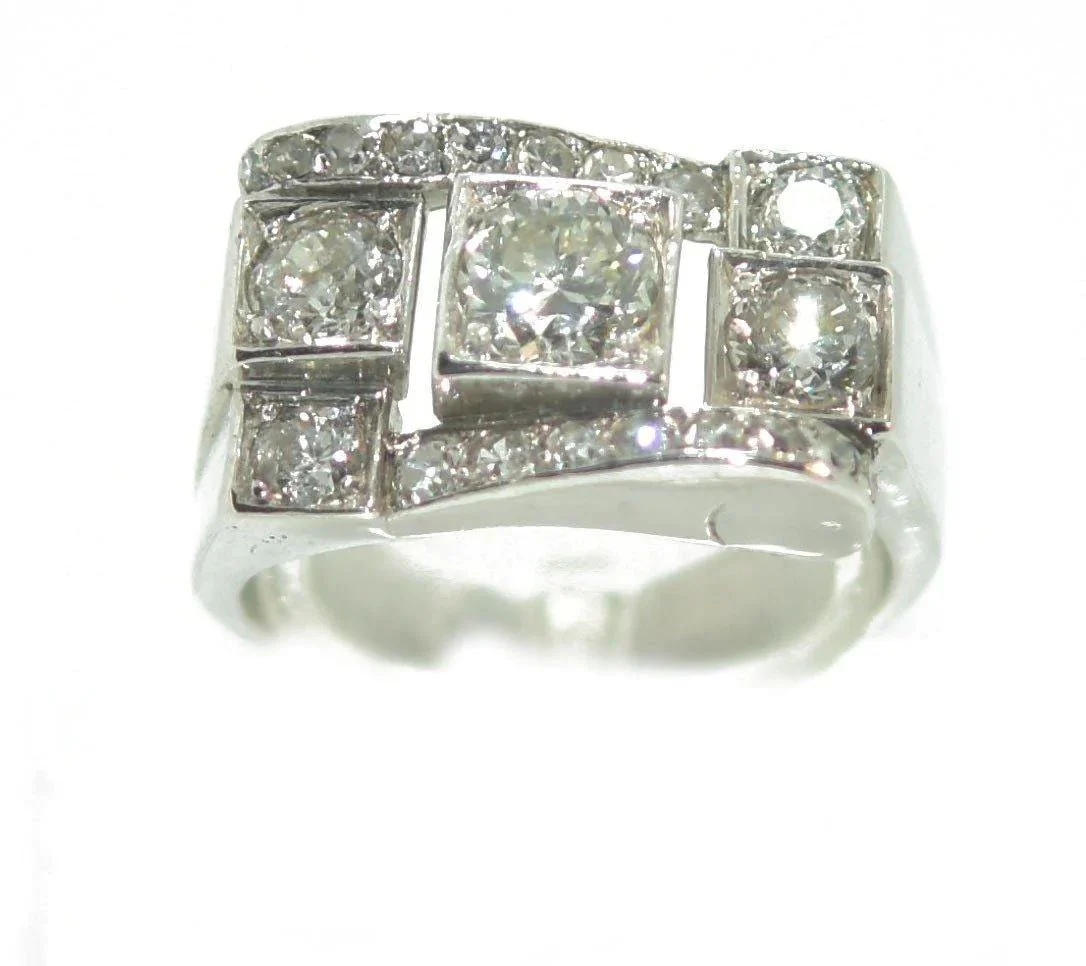 Platinum diamond ring 1930