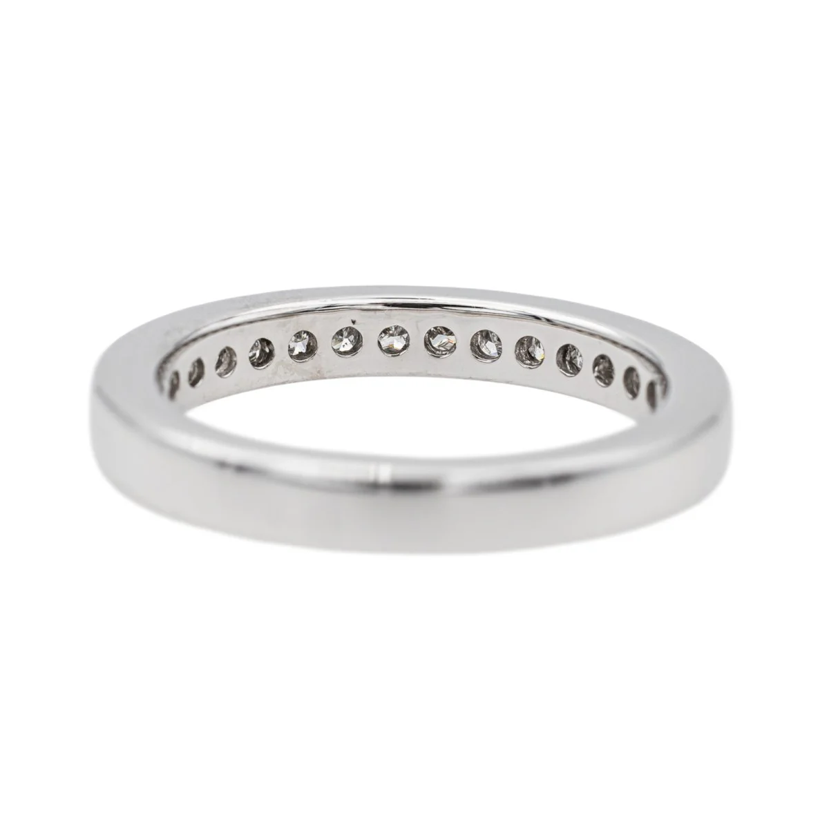 Platinum Diamond Wedding Band Ring - Image 6