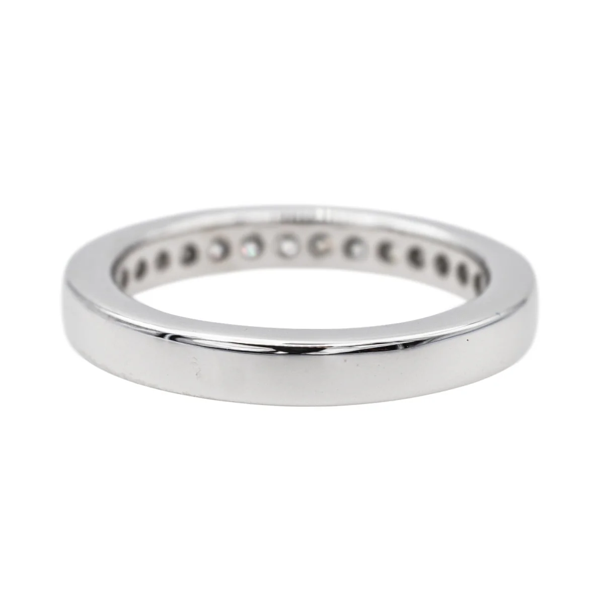 Platinum Diamond Wedding Band Ring - Image 8
