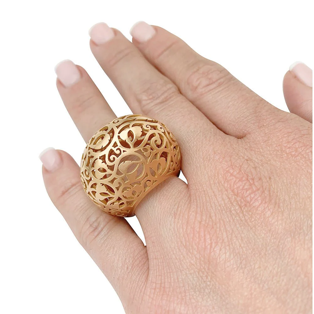 POMELLATO “Arabesque” ring in pink gold. - Image 3