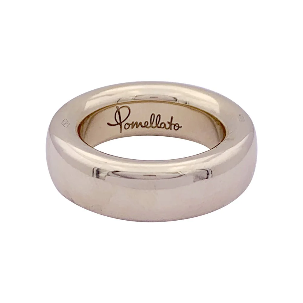 Pomellato ring, "Iconica Slim", natural white gold.