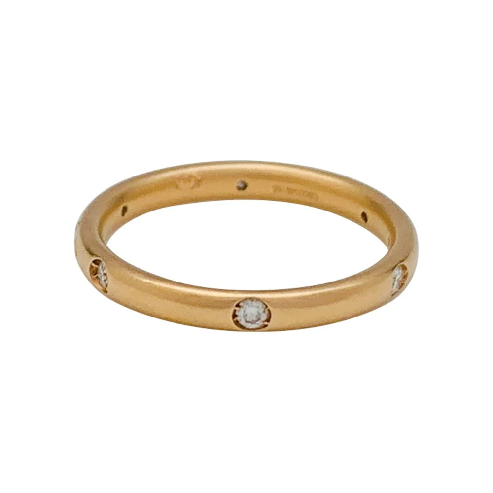 Pomellato ring, "Lucciole", pink gold, diamonds. - Image 2